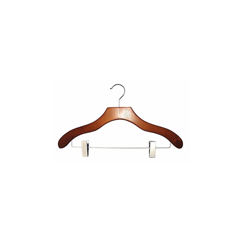 NAHANCO Wood Contemporary Coordinate Hanger, Cherry, 100/Pack (2007-22C) image 1