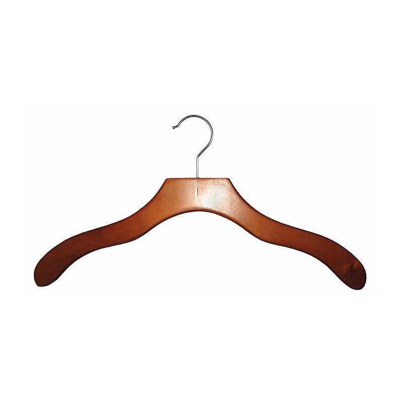 NAHANCO Wood Contemporary Top Hanger, Cherry, 100/Pack (2007-20C) image 1