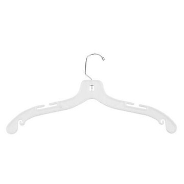 Lot of 50 Black Swivel Neck Plastic Adult Clothing Shirt Hangers 17" Wide 