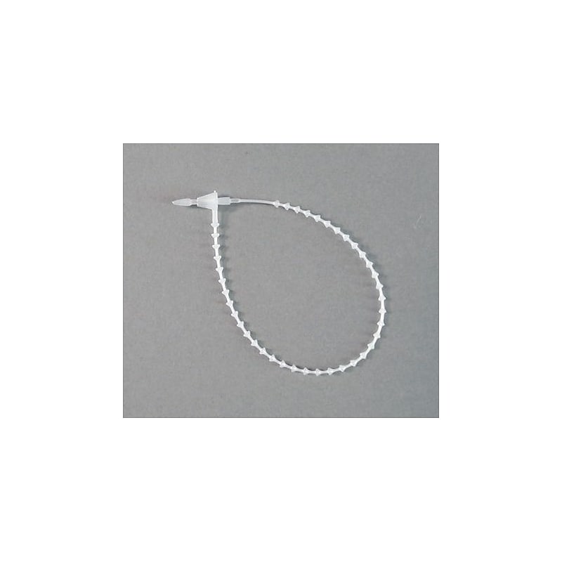NAHANCO Dennison 5" Secur-A-Tie Circle Fastener, Natural, 5000/Pack image 1