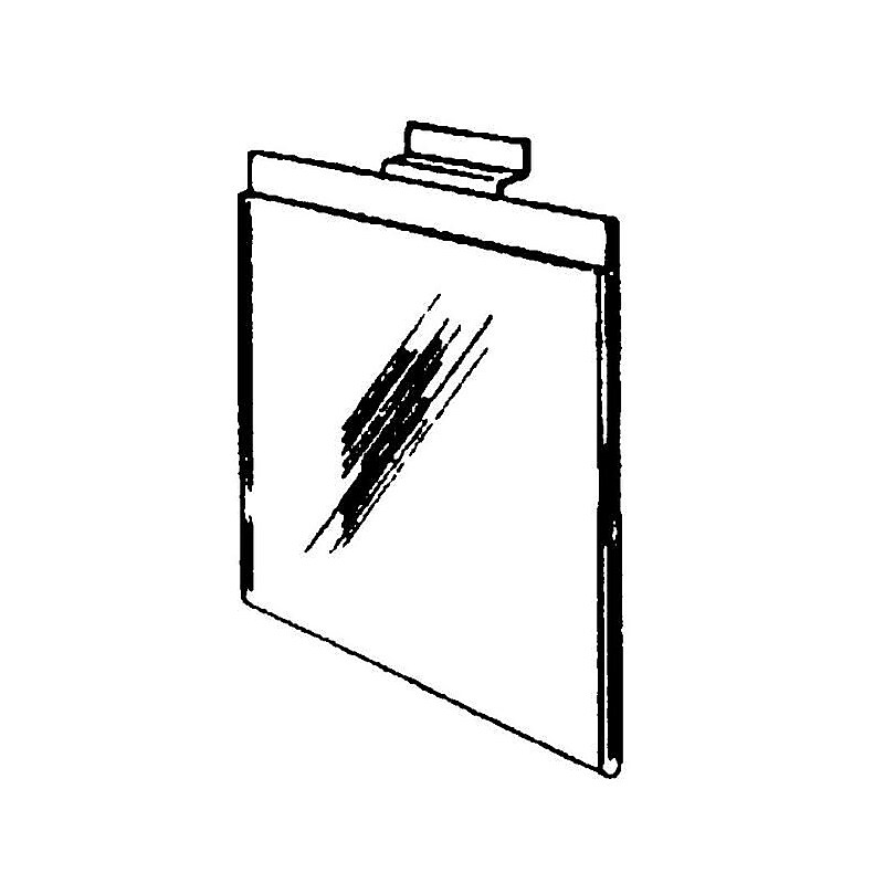 NAHANCO Acrylic Slatwall Sign Holder, 7" x 11" (2035) image 1