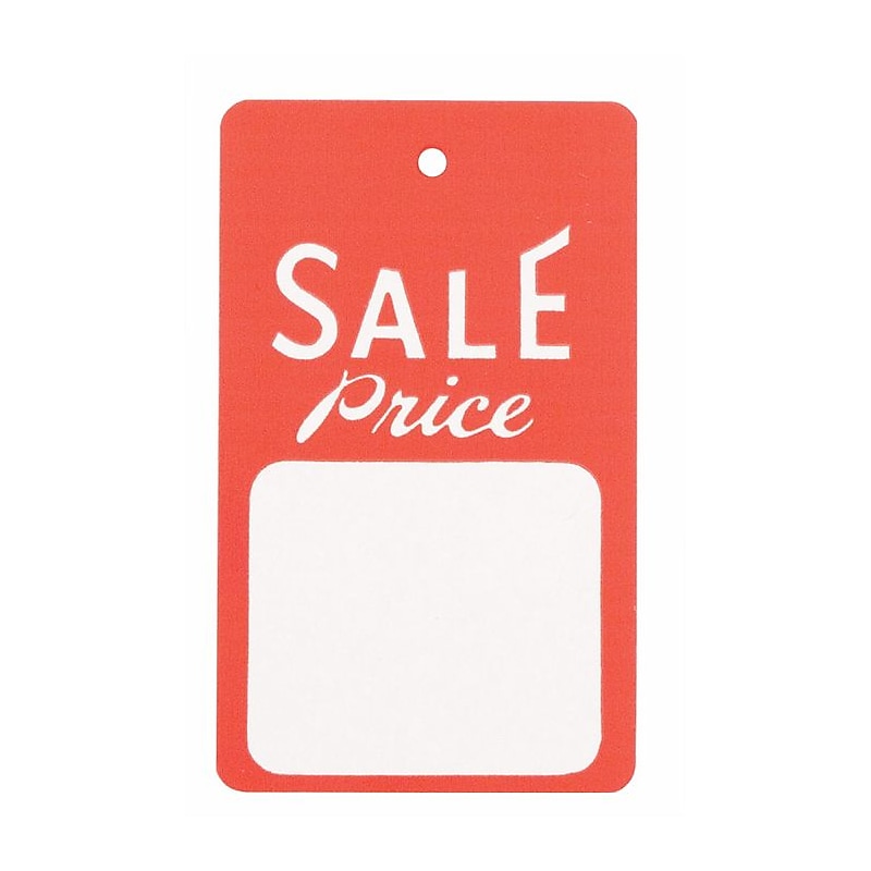 Nahanco 2 7/8" Sale Tag, Red/White, 1000/Carton (328) image 1