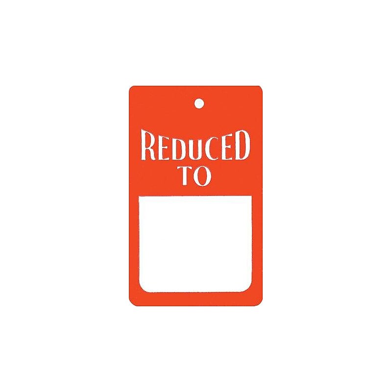 Nahanco 2 7/8" Strung Reduced To Tag, Red/White, 1000/Carton (320S) image 1