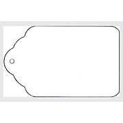 LOT 1000 WHITE BLANK 1 3/4"X2 7/8" Unstrung Merchandise Price Tag L RETAIL TAGS 