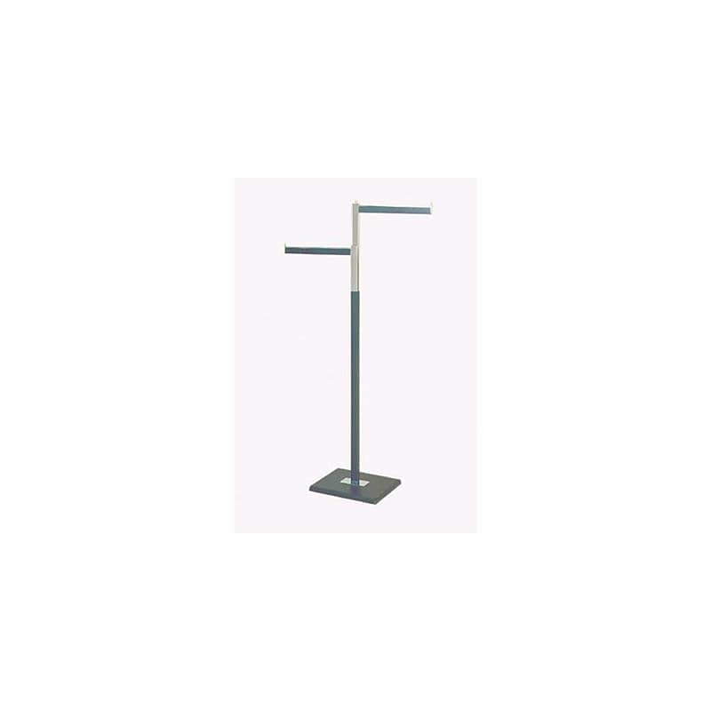 Nahanco 2-Way Rectangular Tubing Garment Rack, Black (B90) image 1