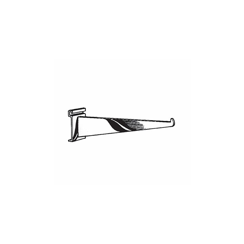 Gridwall Shelf Bracket, Black, 12" image 1