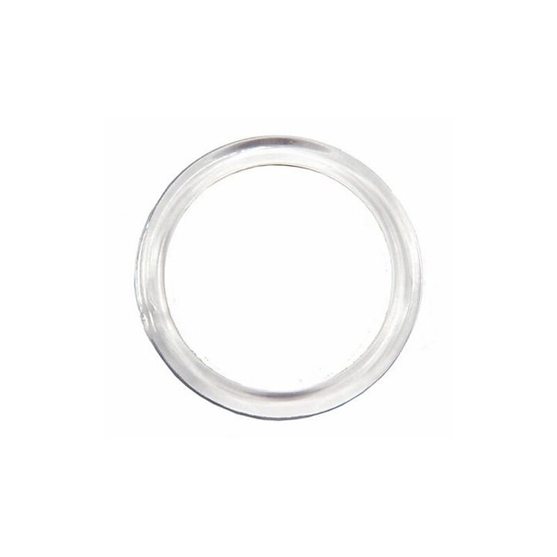 Nahanco 3" Plastic Large Scarf Ring, Clear, 100/Carton (CIR3100) image 1