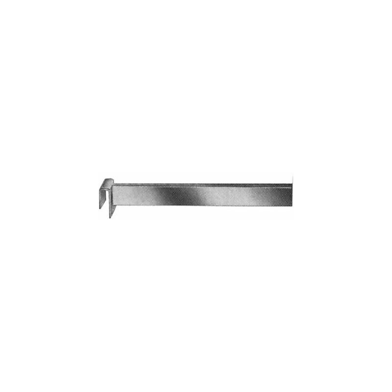Rectangular Tubing Straight Arm Faceout, Chrome, 6 inch image 1