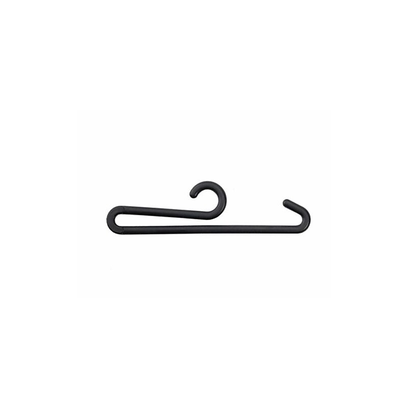 NAHANCO 3 7/8" Sock Hanger With Curved Bar, Black, 100/Pack, 100/Pack image 1