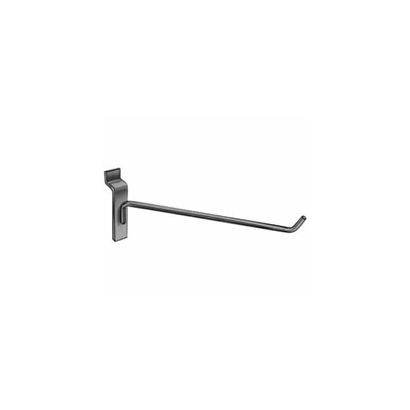 NAHANCO 8" Wire Thin Line Slatwall Hook, Chrome, 12/Pack image 1