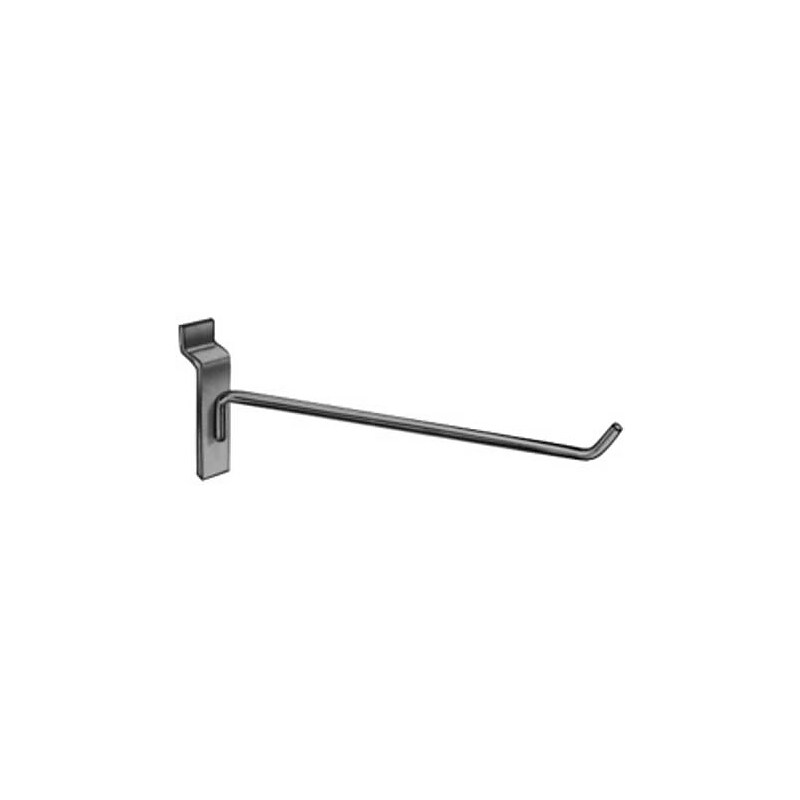 Nahanco 10" Wire Thin Line Slatwall Hook, Chrome, 12/Pack image 1