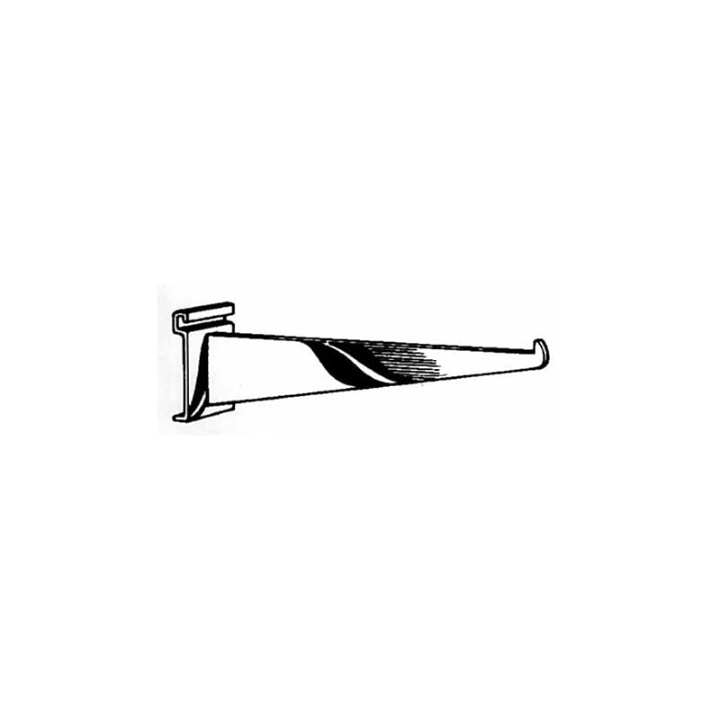Shelf Bracket, White, 12" image 1