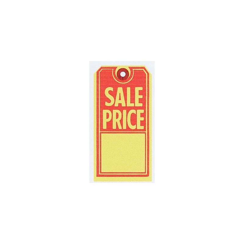 Nahanco 4.75" Sale Price Tag, Red/Yellow, 1000/Box (SALE) image 1