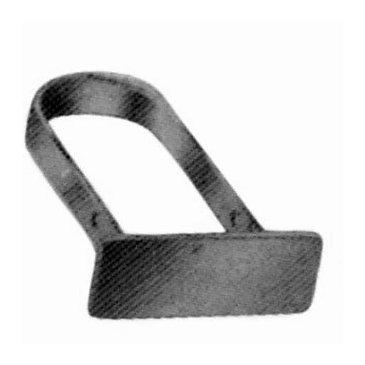 Rectangular Tubing End Cap, Black Staples