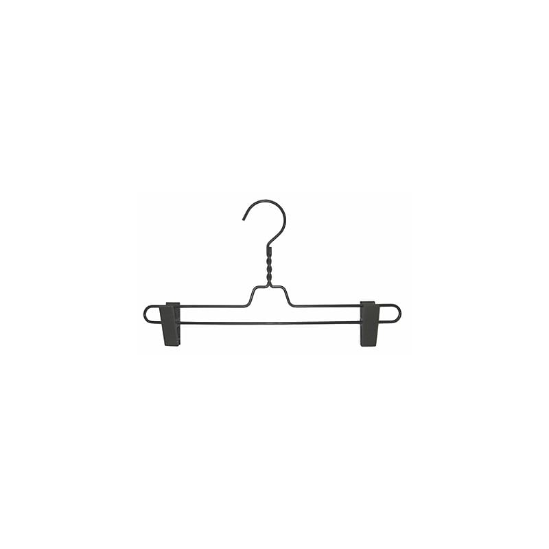 Nahanco 14" Metal Pant Hanger, Gunmetal, 100/Carton (CLIPRS) image 1
