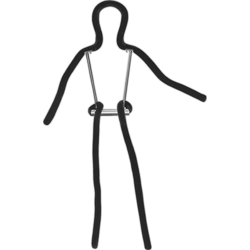 Econoco FF81 Plush Covered Children's Form, Black, 48" image 1