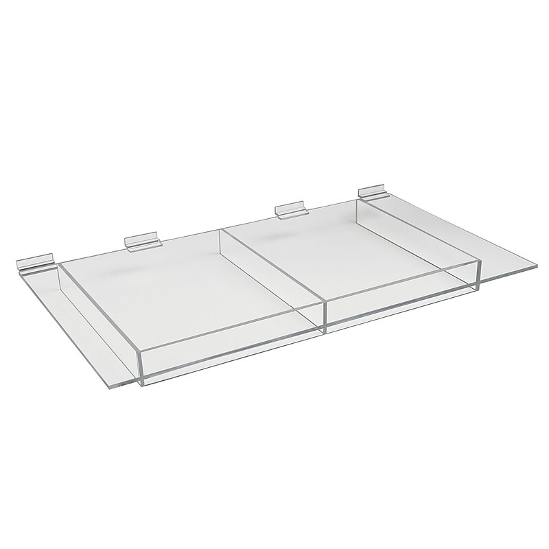 Econoco HP/ESS2414 14" x 24" Extra Support Shelf, Clear, Acrylic/Polymer image 1