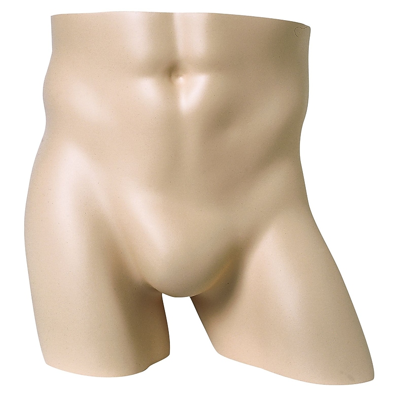 Econoco TOR-3 Male Full Round Butt Form, Flesh tone, Self-Standing image 1