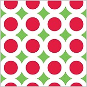 Shamrock 24"W Bright Christmas Gift Wrap, Red/Green/White