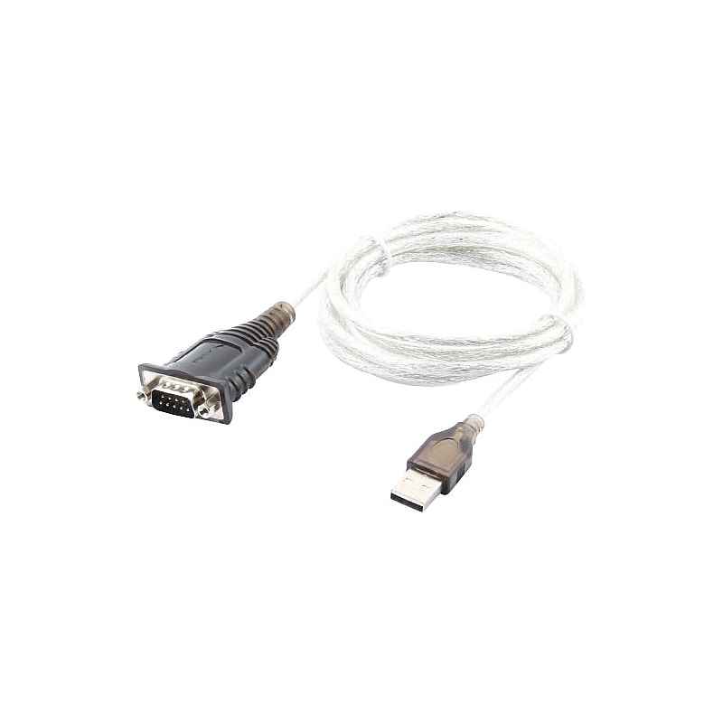 Sabrent™ 6' USB 2.0 To Serial(9-Pin) DB9 RS-232 Adapter Cable, Black image 1