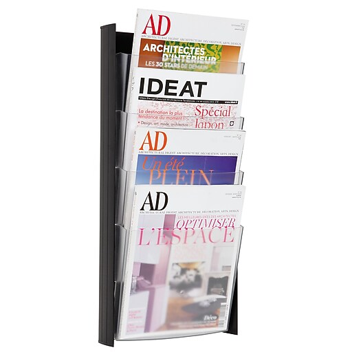 Alba 4 Pocket A4 Wall Document Display, Black at Staples