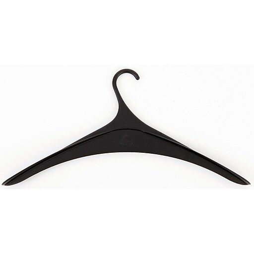 Alba Sturdy Plastic Coat Hanger, Black at Staples