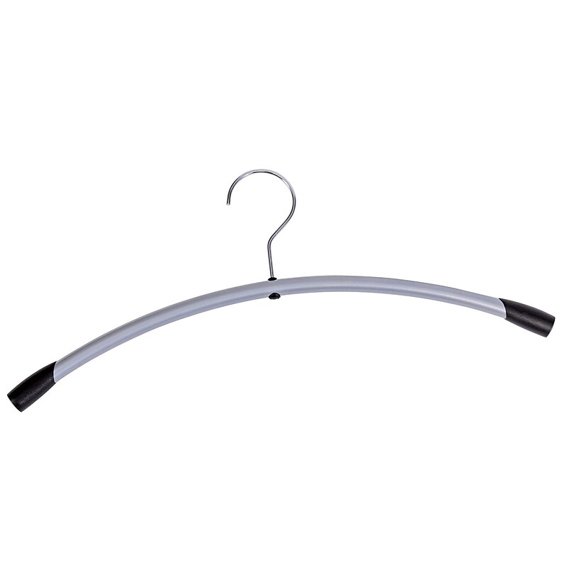 Alba Metallic Coat Hanger, Gray/Black image 1