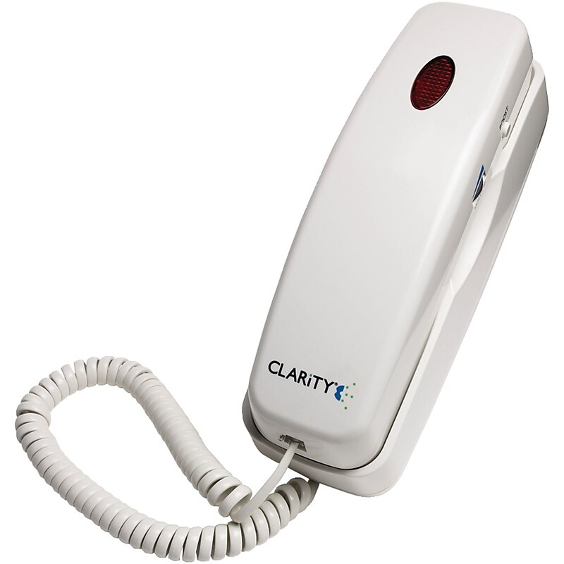 Clarity® C200 Amplified Corded Trimline Phone With Digital Clarity Powers image 1