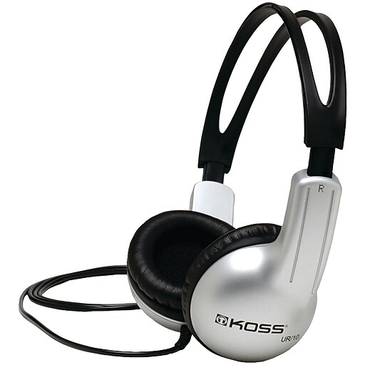 Shop Staples for Koss UR10 Stereo OnEar Headphone, Black/Silver