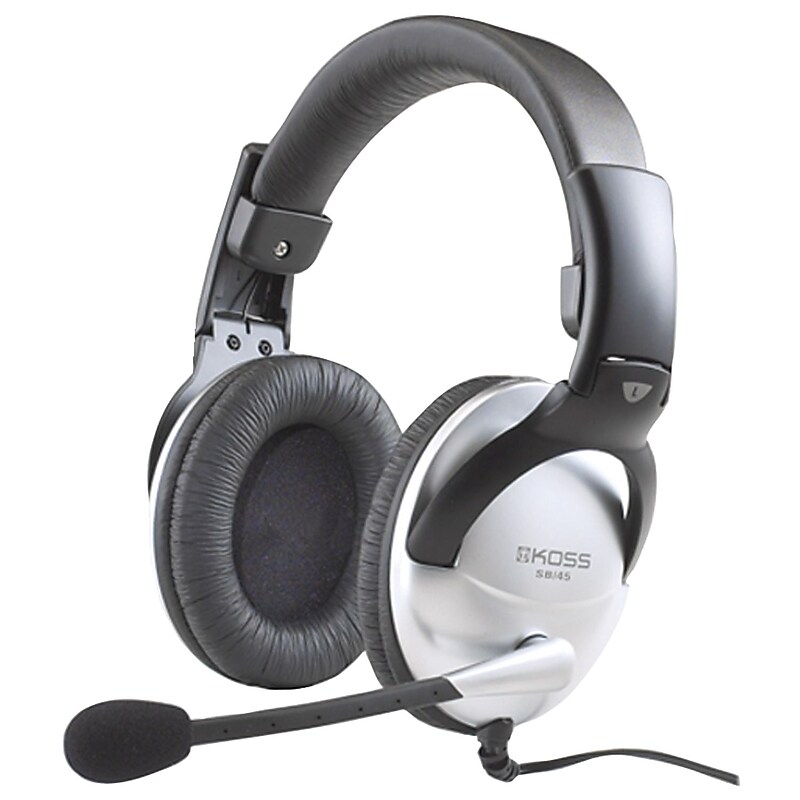 Koss 159203 S-B45 Communication Headsets, White (SB45) image 1