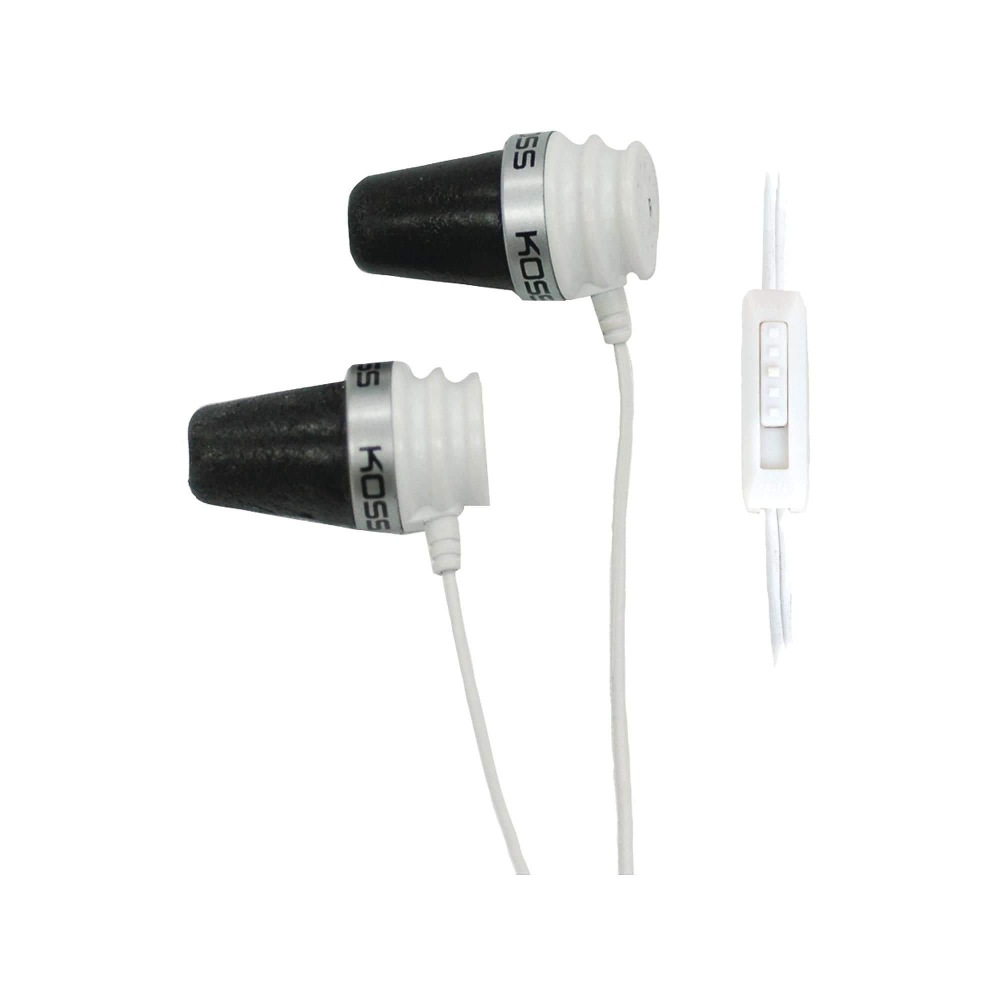 Koss Pathfinder Noise-Isolating Earbuds, Black/White Sansujyuku sansujyuku.com