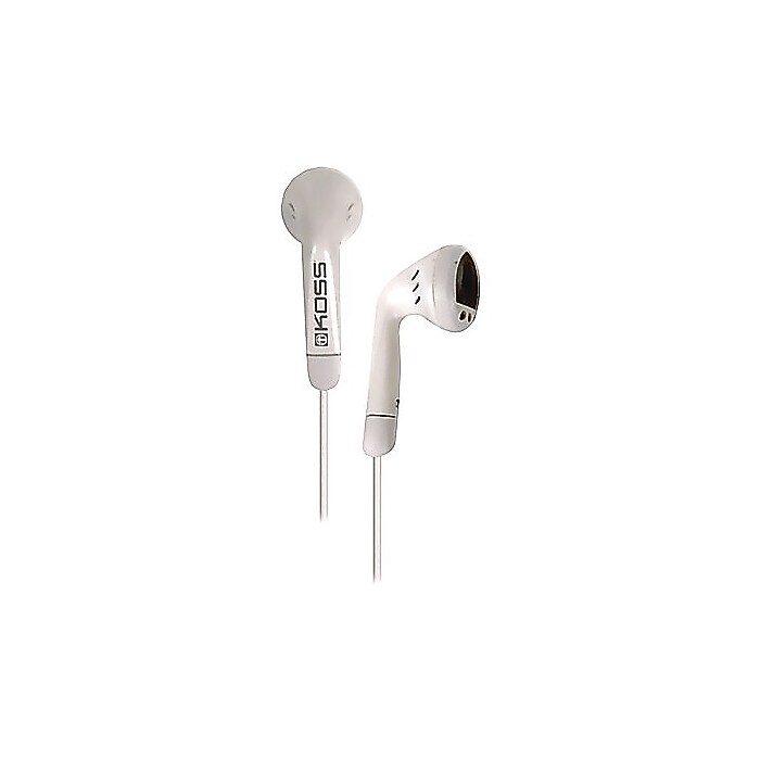 Koss KE5 Earbud, White | Staples