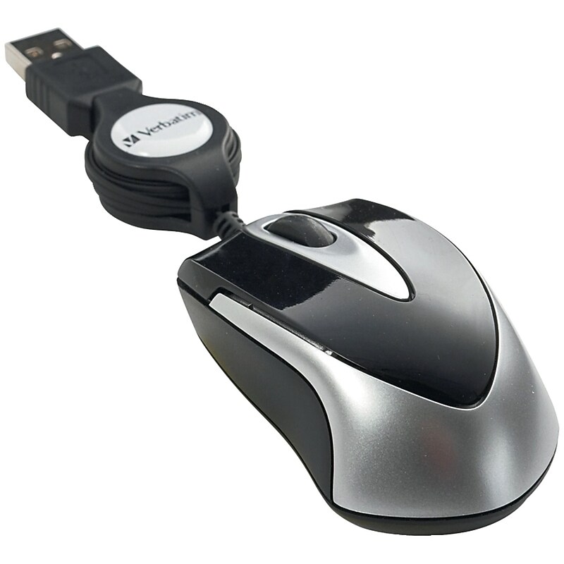 Verbatim Mini Travel Ambidextrous Optical USB Mouse, Black (97256) image 1