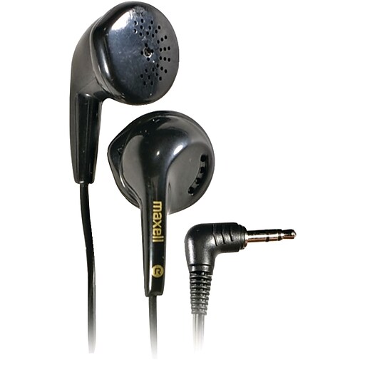 Maxell® Dynamic Earbuds; Black Staples