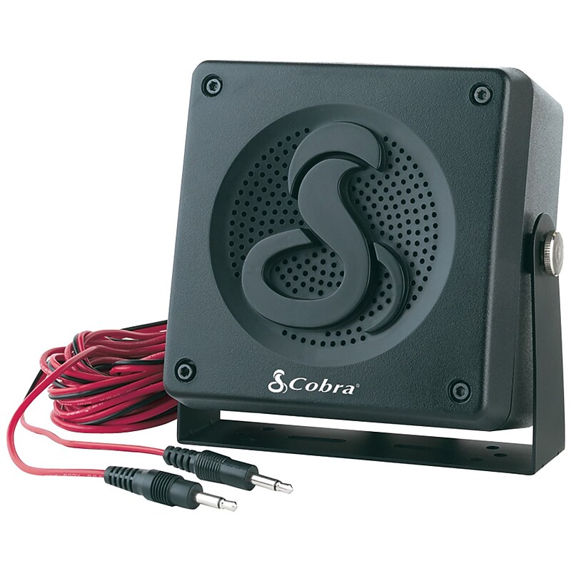 Cobra HighGear HG S100 Dynamic Extension Speaker, Black (CBRHGS100) image 1