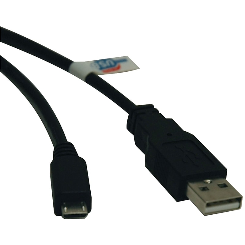 Tripp Lite 3' USB 2.0 Type A Male to Type A Male Device Cable, Black (U050-003) image 1