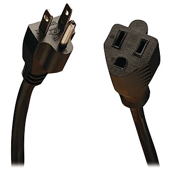 Tripp Lite P022 15' Power Extension Cord, 18 AWG, Black