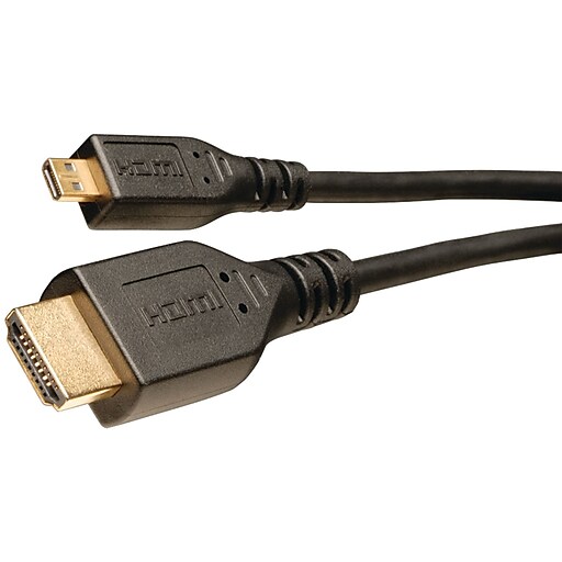 Tripp Lite 6' HDMI™ to Micro HDMI™ High Speed With Ethernet Video / Audio  cable, Black