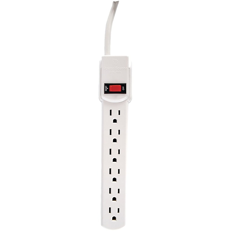 GE 55253/50268 6-Outlet Power Strip with 9ft Cord (JASHEP55253) image 1