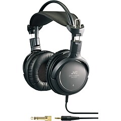 JVC (ジェーブイシー) 密閉型ヘッドホンHP-RX700★中古品 JVC HA-RX700 Over-Ear High-Grade Full-Size Headphone, Black | Staples