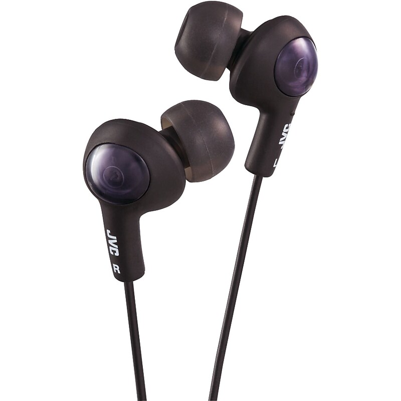 JVC® Gumy Plus In-Ear Headphones; Black image 1