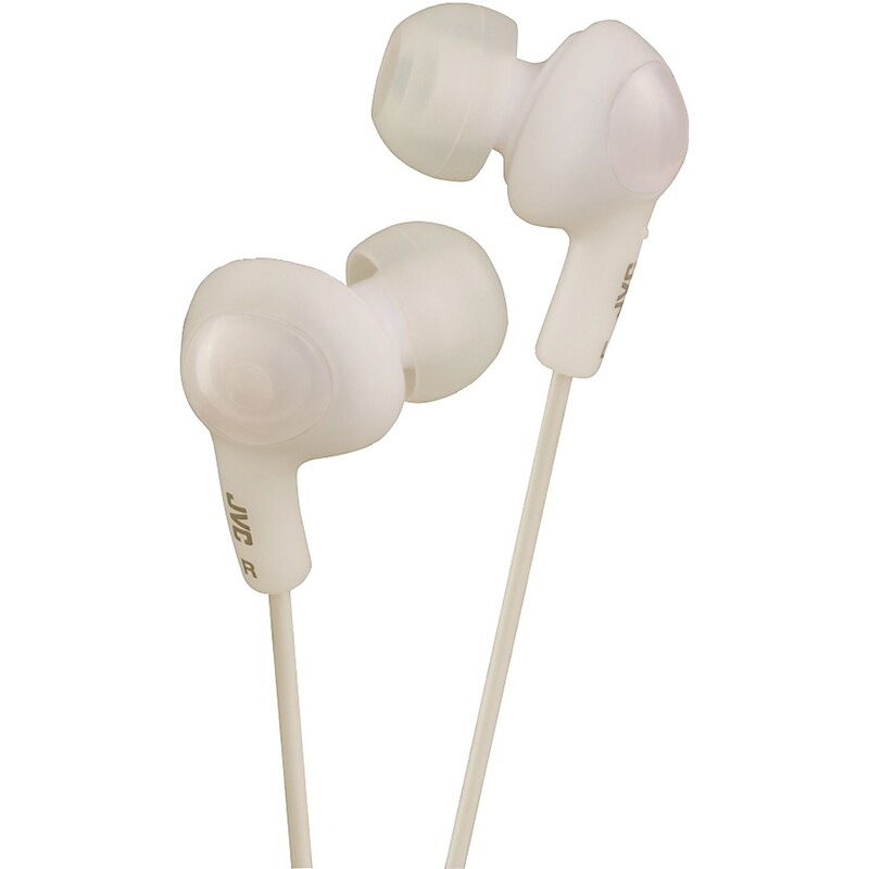 JVC Gumy Plus Noise Canceling Earbuds, White (JVCHAFX5W) image 1