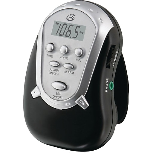 GPX R300 Portable AM/FM Armband Clock Radio Staples