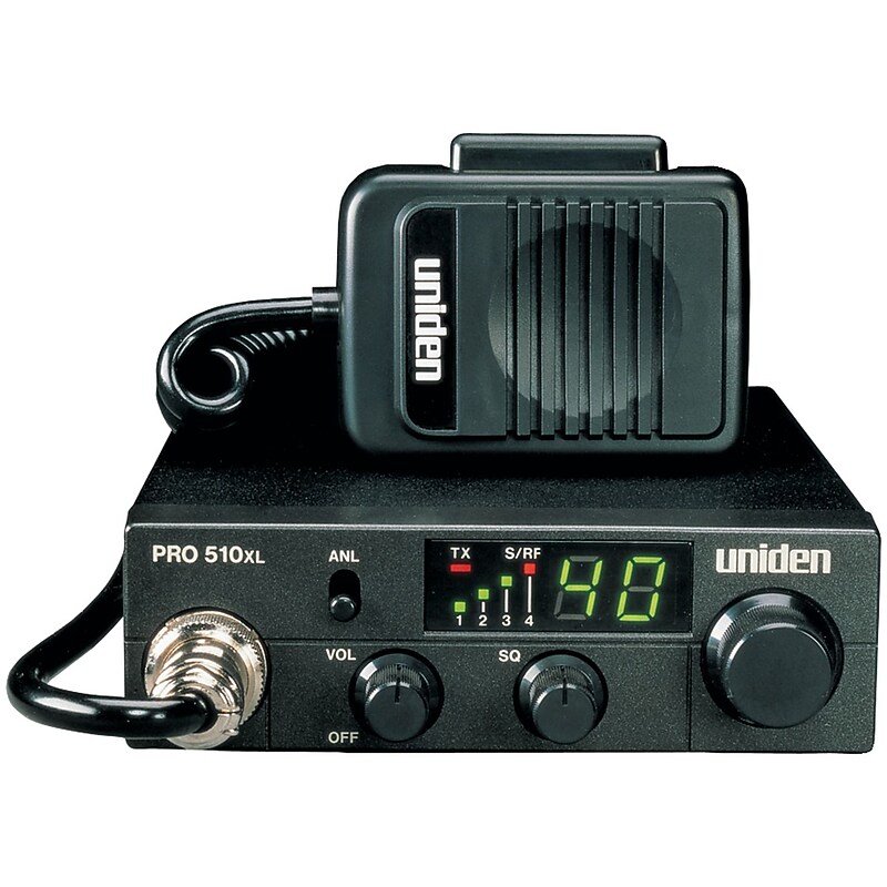 Uniden PRO510XL Compact Mobile CB  Radio, Black image 1