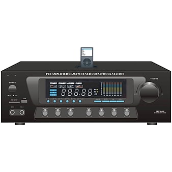 Pyle® Home PT270AiU 600 Watt Stereo AM/FM Receiver With ipod Dock