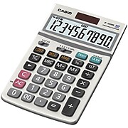 Casio JF-100BM 10-Digit Desktop Calculator, Gray
