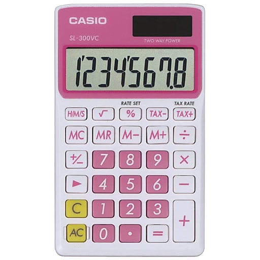 Casio SL300VC Wallet 8-Digit Battery/Solar Powered Basic
