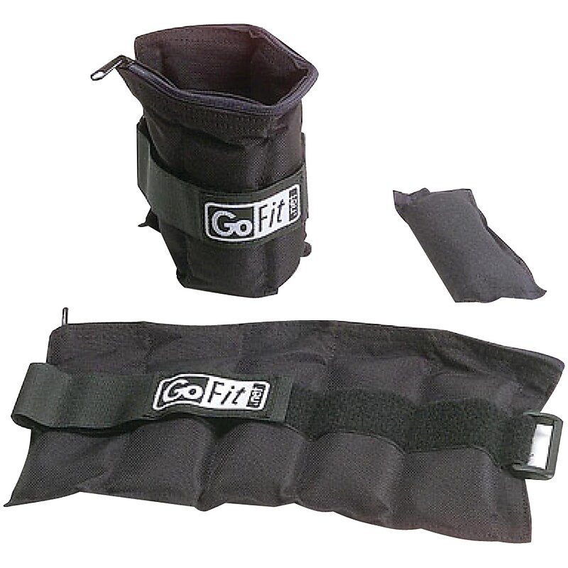 Gofit Ankle Weights, Black (GF-10W) image 1