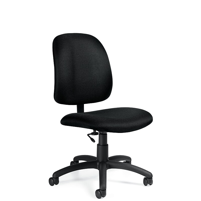 Global Goal Jenny Fabric Low Back Task Chair, Slate image 1