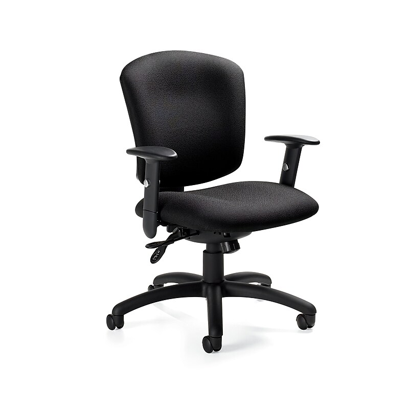 Global Supra x Jenny Fabric Medium Back Multi-Tilter Chair, Ebony image 1